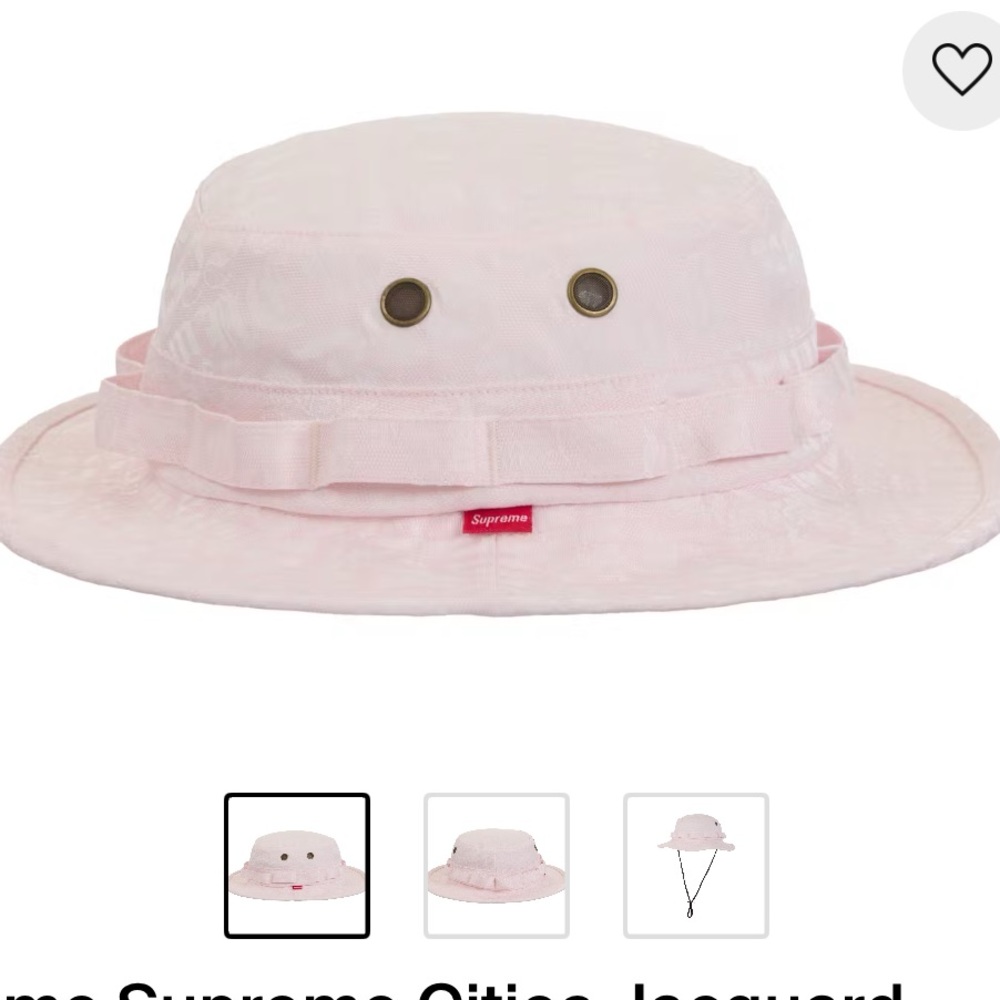 Supreme Jacquard Boonie Hat Pink Brand New
